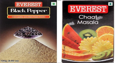 EVEREST Powder Black Pepper + Chaat Masala(2 x 0.05 g)