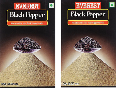 EVEREST Black Paper/Kali Mirch Powder Combo Pack Of 2(100 g)