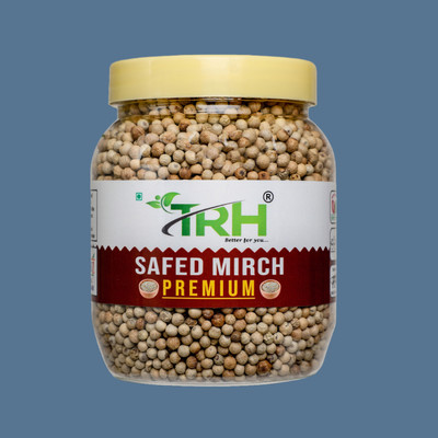 TRH Premium Organic Whole White Pepper Sabut Safed Mirch Piper - T100(100 g)