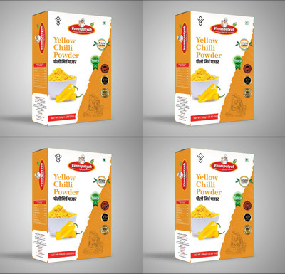 VANASPATYAH YELLOW CHILLI POWDER PACK OF 4 100 GM(4 x 100 g)