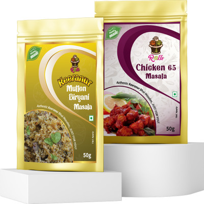 ROLLZ combo pack mutton biryani masala & chicken 65 masala(2 x 50 g)