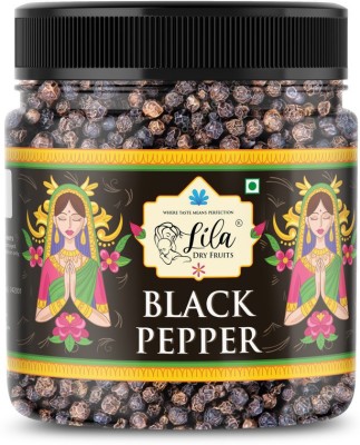 lila dry fruits Elite Aroma Whole Black Pepper | Sabut Kali Mirchi 500G(500 g)