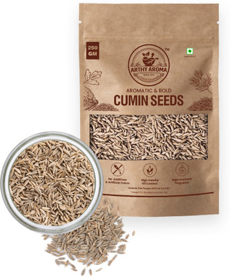 Arthy Aroma Premium Cumin Seeds 250g|Handpicked Jeera,Bold Aroma&Intense Flavor|Pack of 1(250 g)