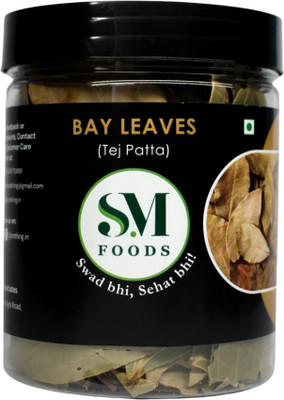SM FOODS Premium Whole Bay Leaves (Tej Patta) Natural Aromatic Handpicked Dried Spice(100 g)