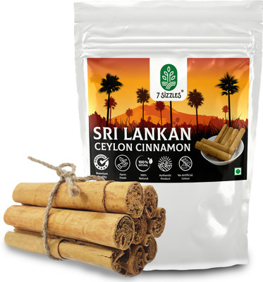 7 Sizzles Ceylon Cinnamon Stick / Dalchini Sticks / Fresh True SriLankan Cinnamon Quills(100 g)