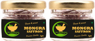 FIJ AYURVEDA Finest & Pure A++ Grade Mongra Saffron Threads for Pregnant Women - 2 Gram(2 x 1 g)