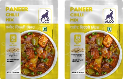 ALCO SPICES Paneer Chili Mix Gravy: Instant Gravy Mix, Vegetarian, Non-GMO & Gluten-Free(2 x 50 g)