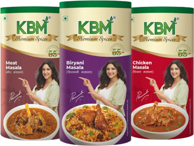 KBM Premium Non-Veg Masala Combo – Spice Blends for Chicken, Mutton, Fish & More(3 x 100 g)