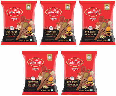 JEE OM JEE RED CHILLI POWDER 200GM (PACK OF 5)(2 x 0.5 kg)