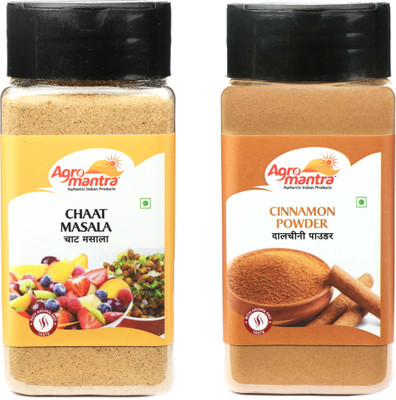 Agro Mantra Combo of Cinnamon Powder 100gm & Chaat Masala 100gm(2 x 100 g)