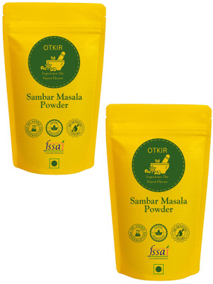 Otkir Sambar Masala Powder (100 Gram Pouch-Pack Of 2) No Added Colors & Preservatives(2 x 100 g)