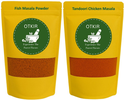 Otkir Home Made Fish Masala And Tandoori Chicken Masala Powder Combo Pack 50 Gram Each(2 x 50 g)