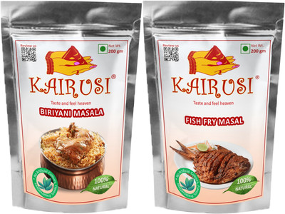 KAIRUSI Biryani Masala and Fish Fry Masala Combo Offer(2 x 200 g)