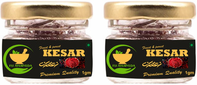 FIJ AYURVEDA Premium Quality A++ Grade Saffron Threads / Kesar/ Keshar / Zafran /Jafran – 2GM(2 x 1 g)