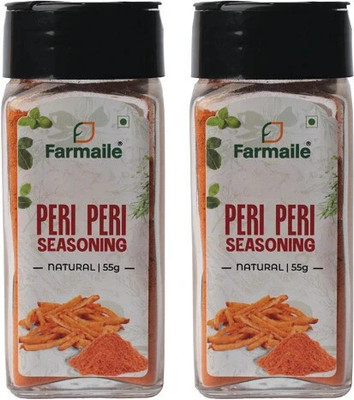 Farmaile Peri Peri Seasoning Powder Pack 2 | Masala For French Fries, Aloo Tikki, Pizza(2 x 55 g)