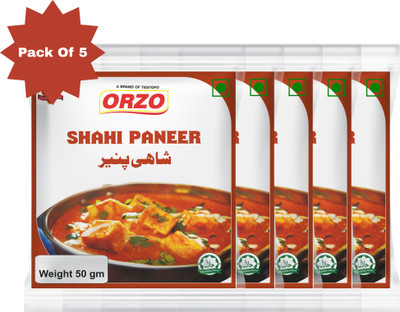 testofo Shahi Paneer Masala Pack of 5 | Authentic Spices Blend for Rich & Flavorful(5 x 50 g)