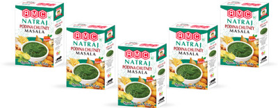 AHUJA MASALA COMPANY Pudina Chutney Masala – Authentic Indian Spice(5 x 100 g)