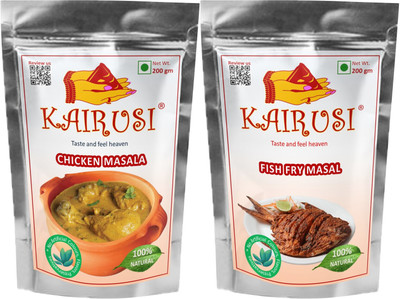 KAIRUSI Chicken Masala and Fish Fry Masala Combo Offer(2 x 200 g)