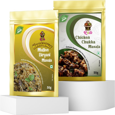 ROLLZ combo pack of mutton biryani masala & chicken chukka masala(2 x 50 g)