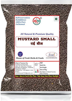 SS520 Rai Small 100g. Whole Mustard Tadhka Seed Sarson Beej Barik Lal Rai(100 g)
