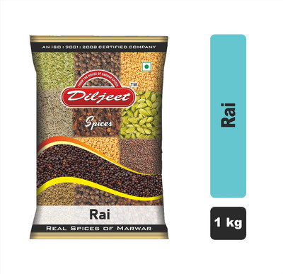 DILJEET SPICES Brown mustard seeds rai sarso(1 kg)
