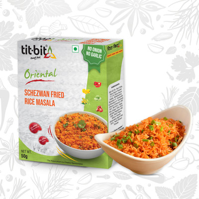 Tit-Bit Schezwan Fried Rice Masala, No Onion No Garlic Mix Combo, No MSG, Pack of 5(5 x 50 g)
