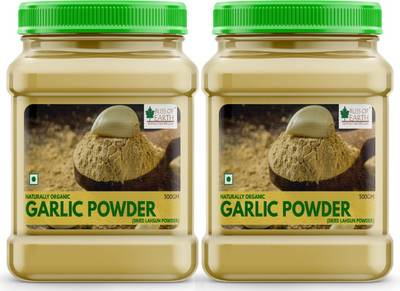 Bliss of Earth 2x500GM Naturally Organic Garlic Powder Dried for Cooking Pack Of 2(2 x 0.5 kg)