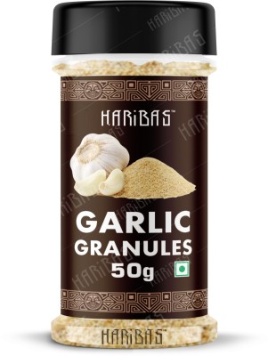 HARIBAS Dehydrated Garlic Granules / Flakes 50gm Chopped Dried Garlic (Lehsun)(50 g)