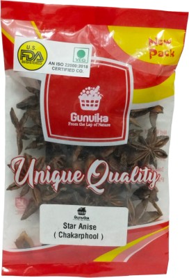 Gunvika Star Anise Whole | Chakri Phool | Badhiyan Fool | Spice Natural Highly Aromatic(50 g)