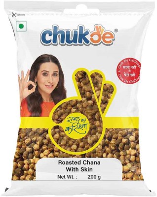 CHUKDE Roasted Chana with Skin(3 x 200 g)