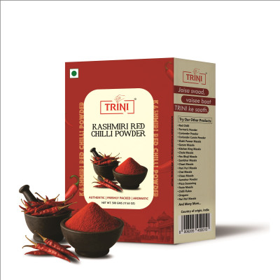 Trini Kashmiri Chilli Powder | Mild & Natural Red Chilli Spice for Curries & Cooking(100 g)