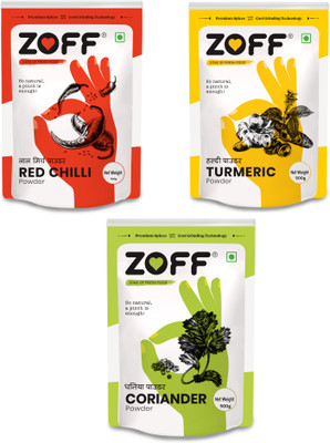 zoff Turmeric, Coriander/Dhaniya, Red Chilli Powder(3 x 500 g)