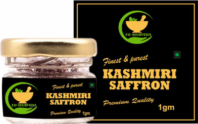 FIJ AYURVEDA Finest & Pure A++ Grade Kashmiri Saffron Threads/ Kesar/ Keshar/ Zafran - 1 Gram(1 g)