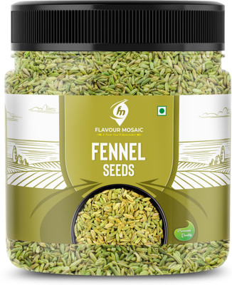 Flavour Mosaic Fennel Seeds 500g | Organic Saunf | No Colours or Preservatives(500 g)