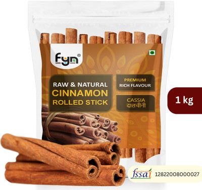 FYN Cassia Cinnamon / Dalchini Sticks (1 kg) - Strong Flavour & Aroma(1 kg)