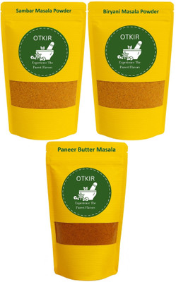 Otkir Home Made Sambar Masala Biryani Masala Paneer Butter Masala Powder Combo(3 x 50 g)