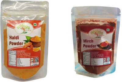 ECOYUG Combo Of Haldi powder 250g & Red Chilli Powder 250g With Natural Oils Pouch(2 x 250 g)