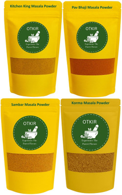 Otkir Kitchen King Masala Pav Bhaji Masala Sambar Masala Korma Masala Powder Combo(4 x 50 g)