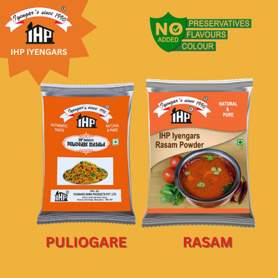 IHP Puliogare Masala & Rasam Powder (Combo)(2 x 300 g)