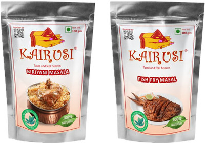 KAIRUSI Combo Pack Biryani Masala and Fish Fry Masala(2 x 100 g)