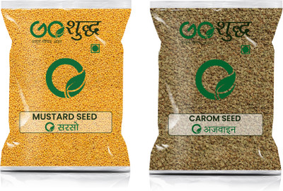 Goshudh Ajwain 100gm & Sarso 500gm Combo Pack 600g(2 x 300 g)