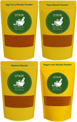 Otkir Egg Curry Masala Paya Masala Malvani Masala Rogan Josh Masala Powder Combo(4 x 100 g)