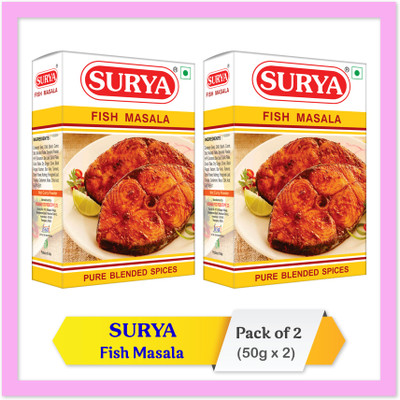 Surya Fish Masala 50g; Pack of 2 (50g x 2)(2 x 50 g)