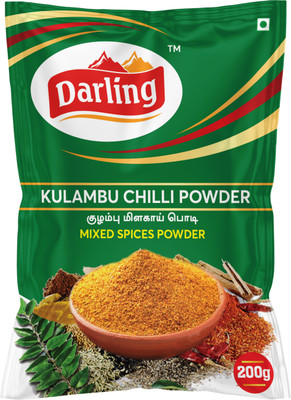Darling Kulambu Chilli Powder 1 KG (200G Pack of 5)(5 x 0.2 kg)
