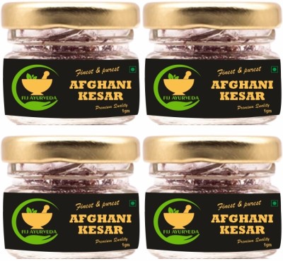 FIJ AYURVEDA Finest & Pure A++ Grade Afghani Saffron Threads/ Kesar/ Jafran/ - 4 Gram(4 g)