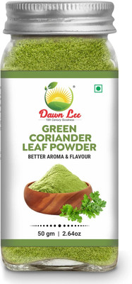 Dawn Lee Coriander Leaf Powder Green Dhaniya/Dhania Masala Dhana Patti Extra Rich Flavour(50 g)