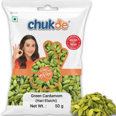 CHUKDE Green Cardamom | Hari Elaichi - 50 Gram(50 g)