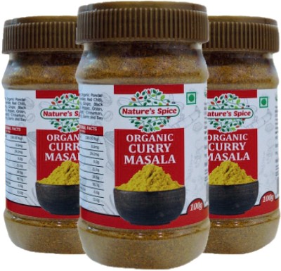 Nature's Spice Organic Curry Masala Powder - 300 Grams, Combo Pack of 3 x 100 Grams(3 x 100 g)