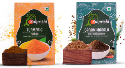 Kalprishi Pure & Natural Combo – Haldi & Garam Masala | Pack of 2(2 x 100 g)