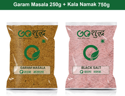 Goshudh Kala Namak 750gm & Garam Masala 250gm Combo Pack 1000g(1000 g)